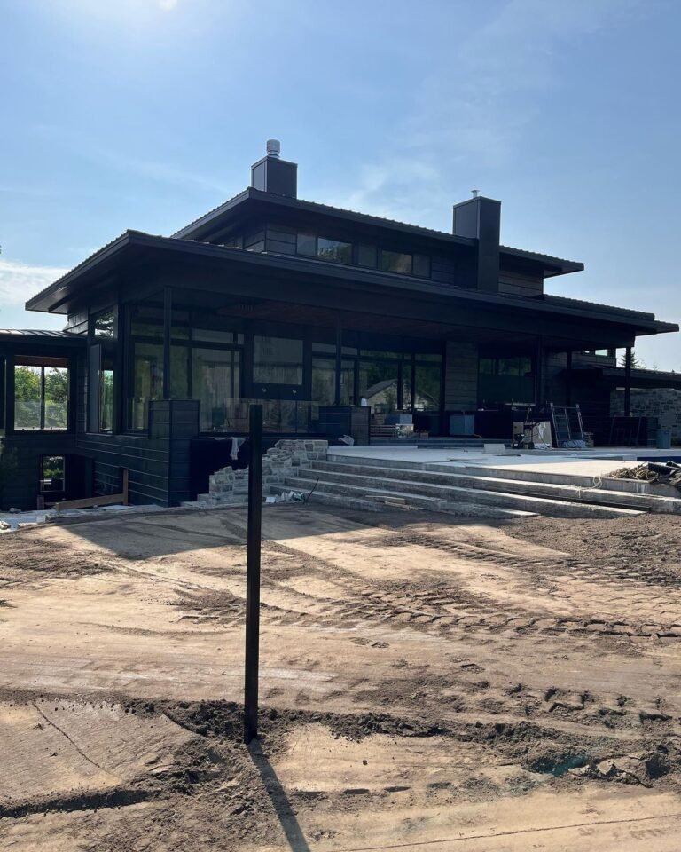 Grading before sod. Thor Construction job photo.