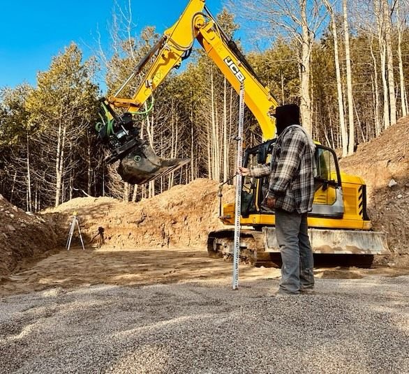 Septic install that passed inspection. Thor Construction job photo.