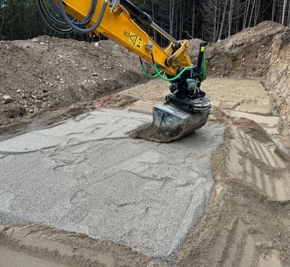 Septic install that passed inspection. Thor Construction job photo.