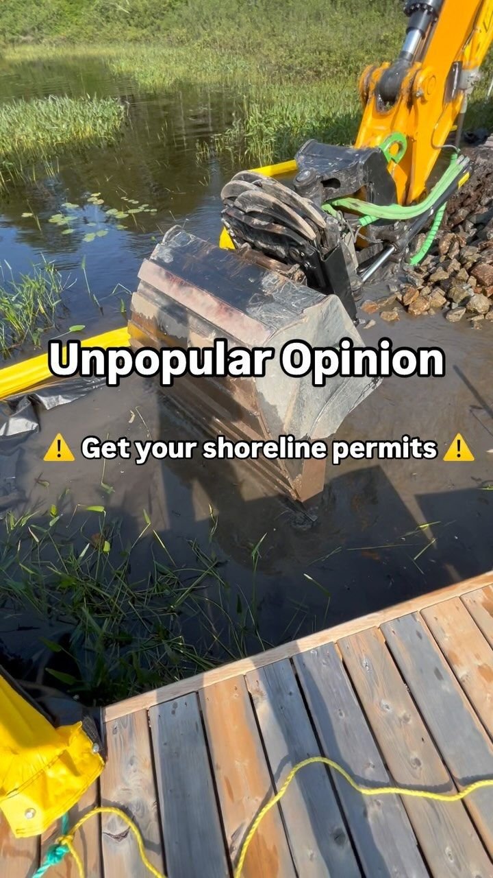 Why shoreline permits matter. Thor Construction job video.